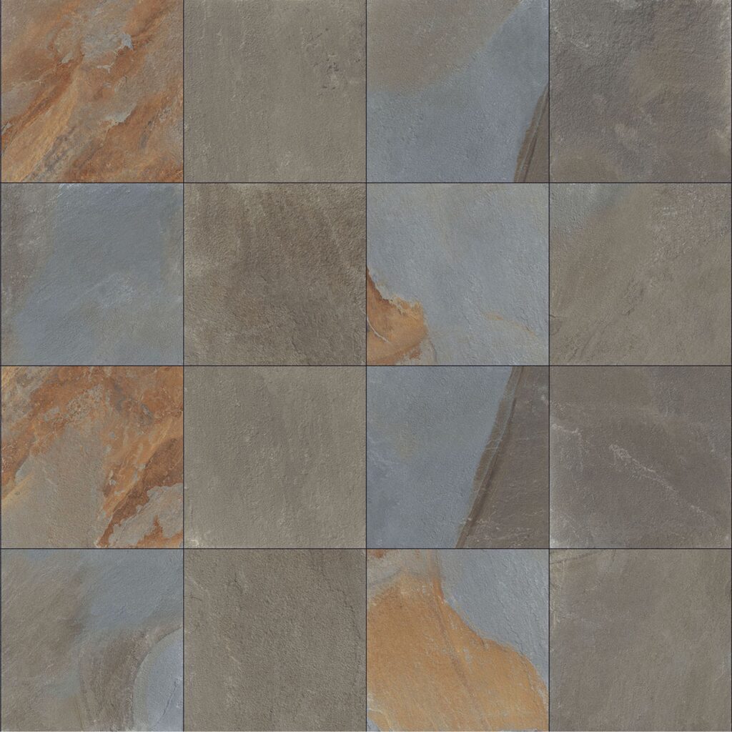 A piece of Pennsylvania Bluestone Full Range paver tile