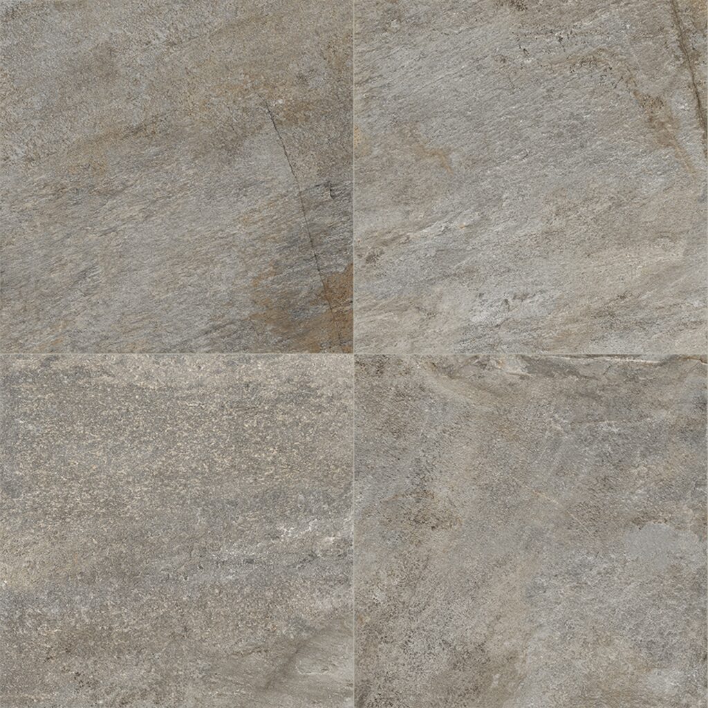 A piece of Quartzite Warm Grey paver tile