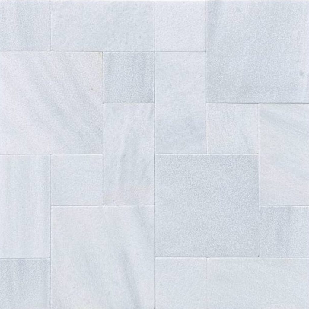 A piece of White Marble Roman Pattern tile pavers