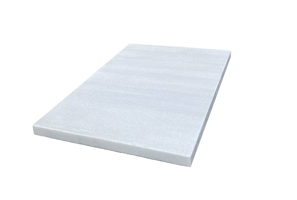 A piece of White Marble paver tile